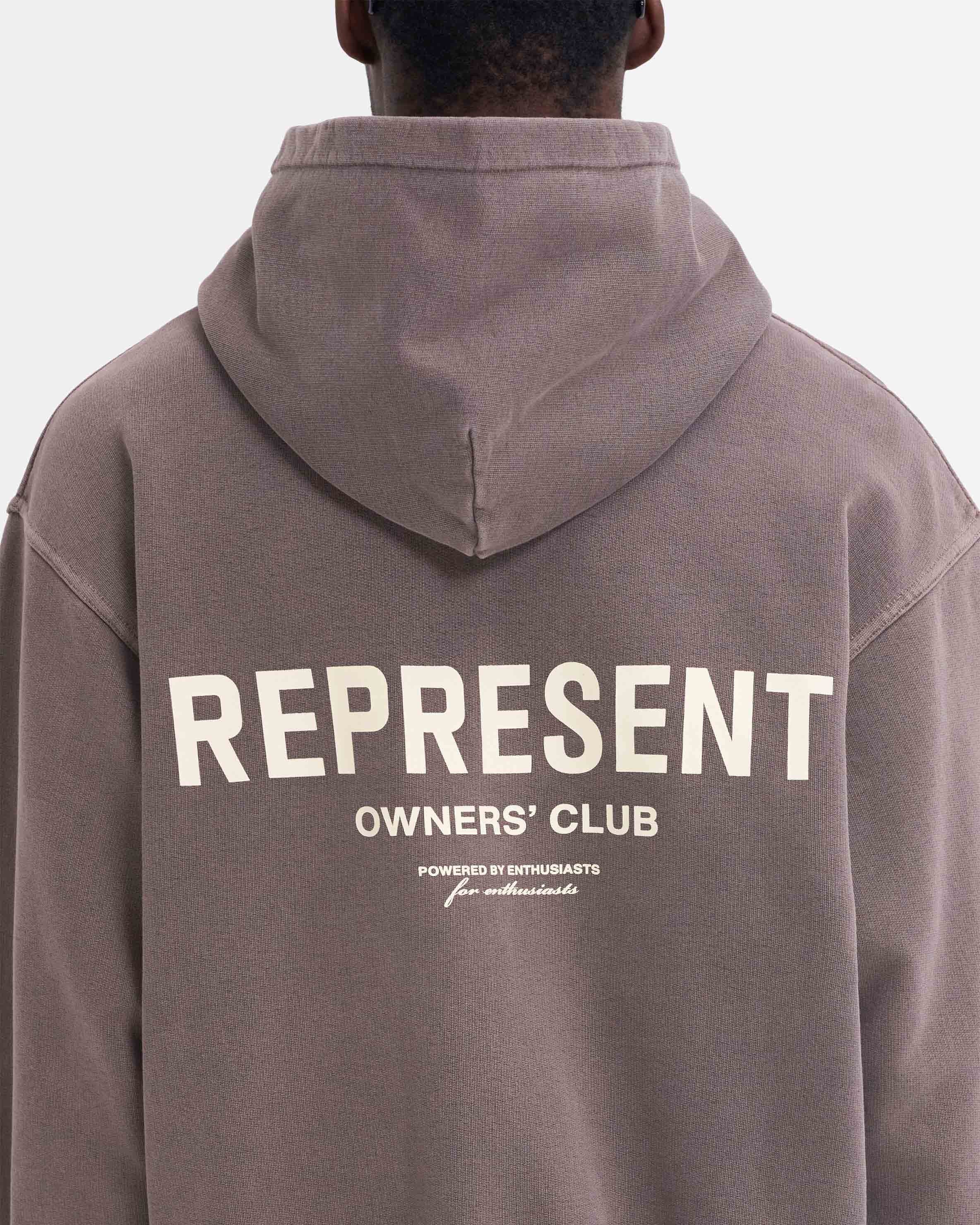 Represent Owners Club Zip Hoodie - Fog
